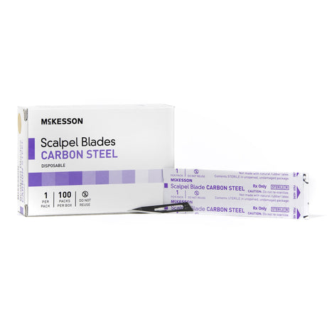 McKesson Disposable Carbon Steel Sterile Scalpel Blades - BeHope