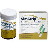 Blood Glucose Test Strips AimStrip® Plus 50 Strips per Pack - BeHope