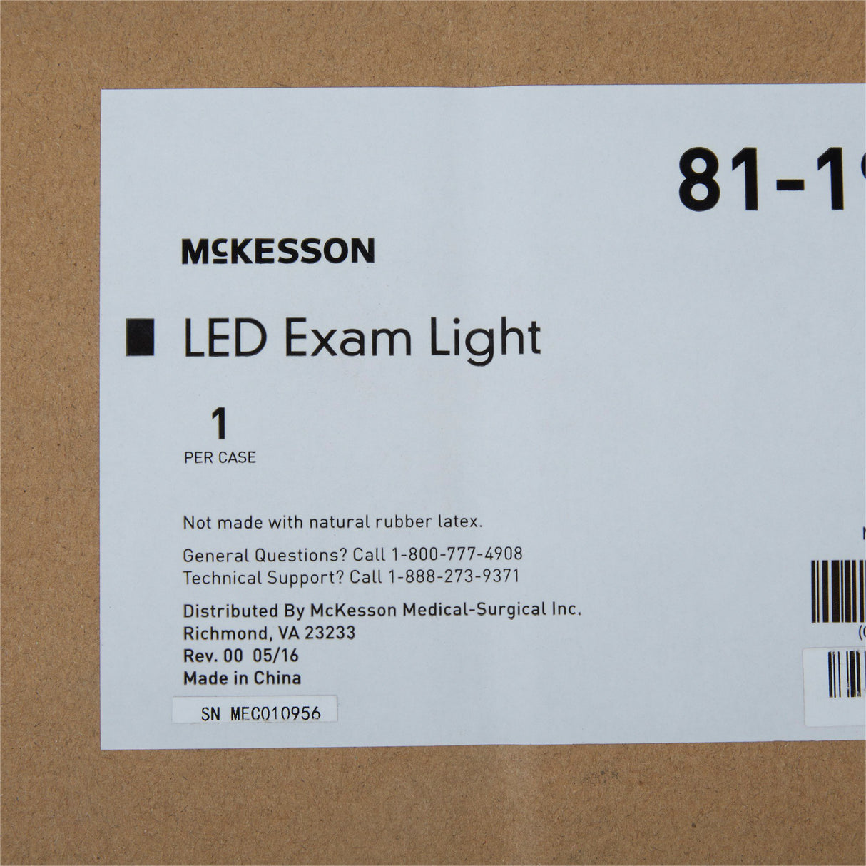 Exam Light McKesson Floor Standing LED High Intensity - BeHope