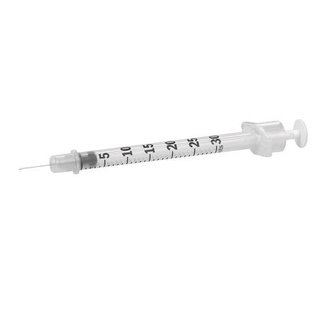 Standard Insulin Syringe with Needle Ultra-Fine™ 0.3 mL 1/2 Inch 30 Gauge NonSafety Regular Wall - BeHope