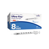 Standard Insulin Syringe with Needle Ultra-Fine™ 0.3 mL 5/16 Inch 31 Gauge NonSafety Regular Wall - BeHope