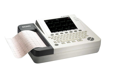 Electrocardiograph Edan® SE-1200 Express Battery Operated LCD Display Resting - BeHope
