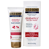 Foot Moisturizer Gold Bond® Medicated Diabetics' 3.4 oz. Tube Unscented Cream - BeHope
