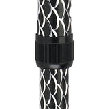 Offset Handle Cane Black Wave -BeHope