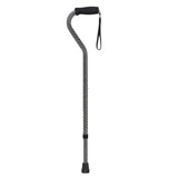 Offset Handle Cane Black Wave -BeHope