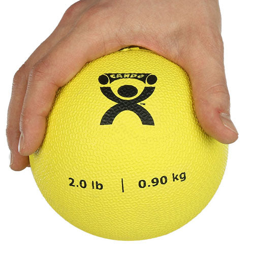 Ballon de rebond pliométrique 2 lb. Jaune, diamètre 5