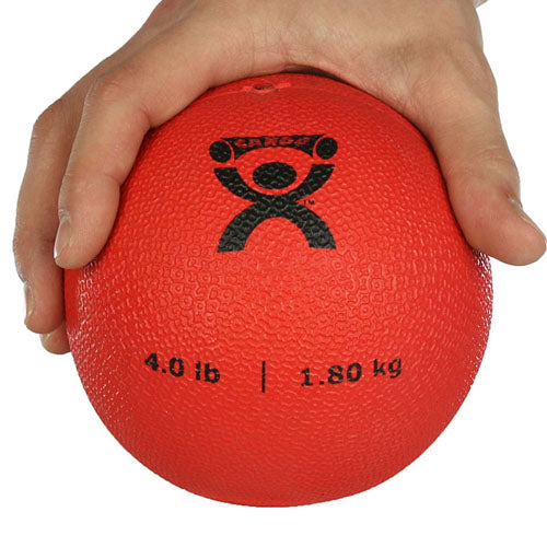 Ballon de rebond pliométrique 4 lb. Rouge 5 diamètre
