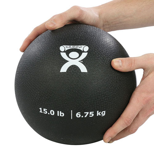 Ballon de rebond pliométrique 15 lb. Noir, diamètre 9