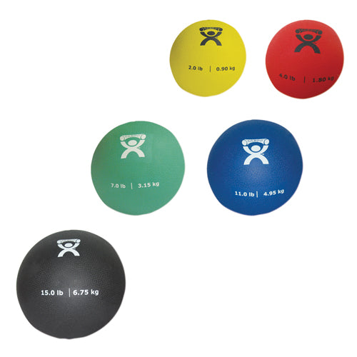 Ensemble de 5 balles de rebond pliométriques (1 unité, 2, 4, 7, 11, 15 lb)
