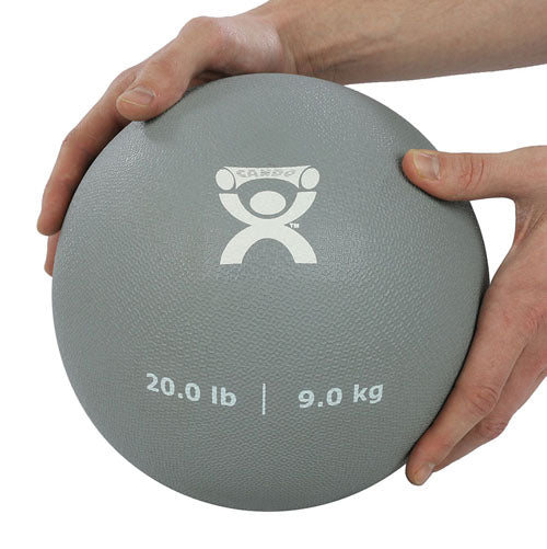 Ballon de rebond pliométrique 20 lb. Argent 9 diamètre