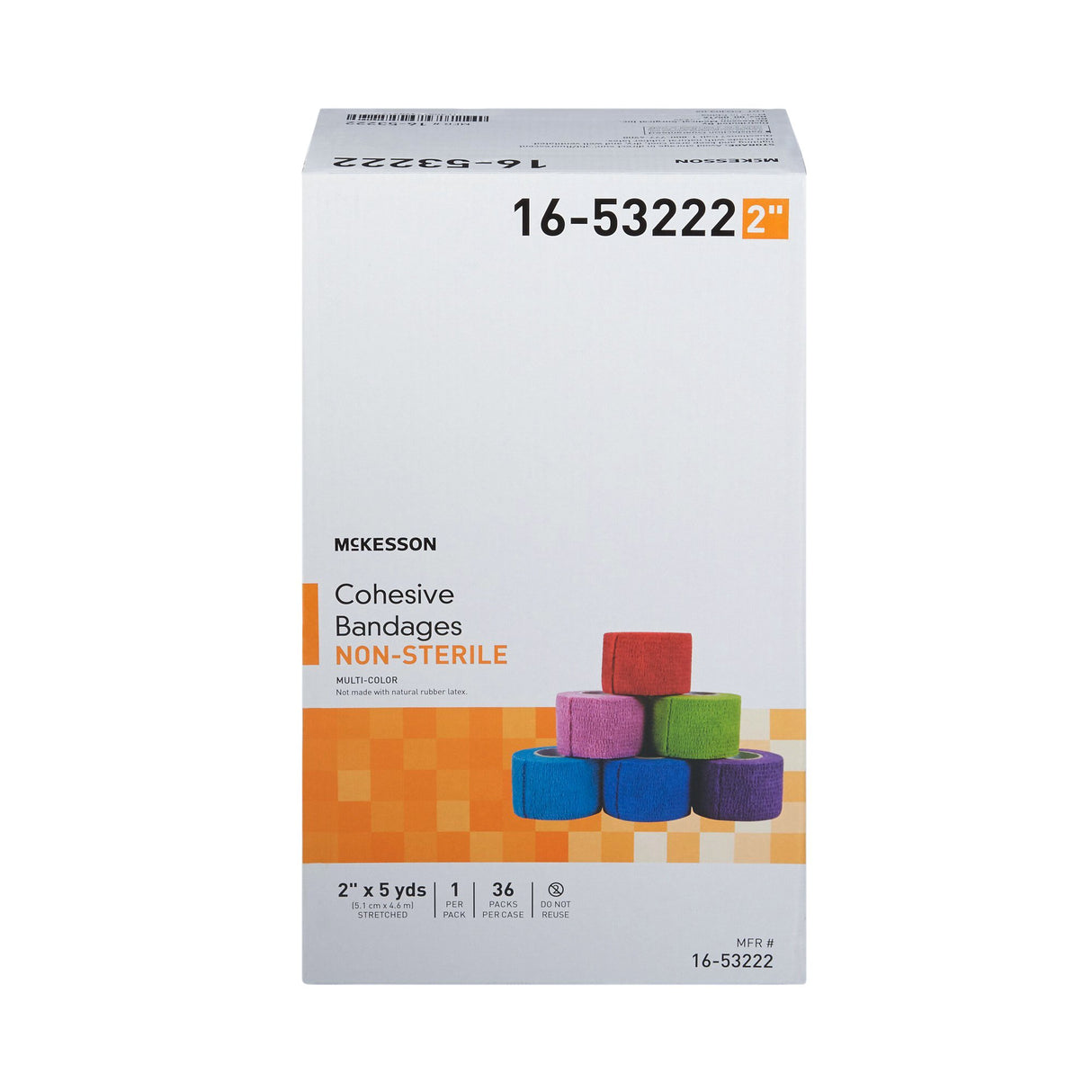 Cohesive Bandage Mckesson Self-Adherent for Light Compression and Support - BeHope