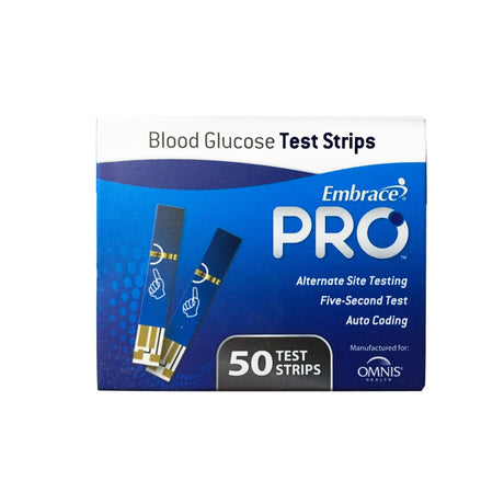 Blood Glucose Test Strips Embrace® Auto Coding Fast Accurate Small Sample - BeHope