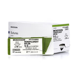 McKesson Nonabsorbable Nylon Monofilament Suture with Precision Reverse Cutting Needle - BeHope