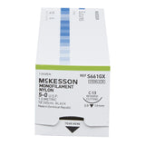 McKesson Nonabsorbable Nylon Monofilament Suture with Reverse Cutting Needle - BeHope