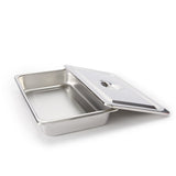 Instrument Tray McKesson Stainless Steel with Recessed Grip Cover - BeHope