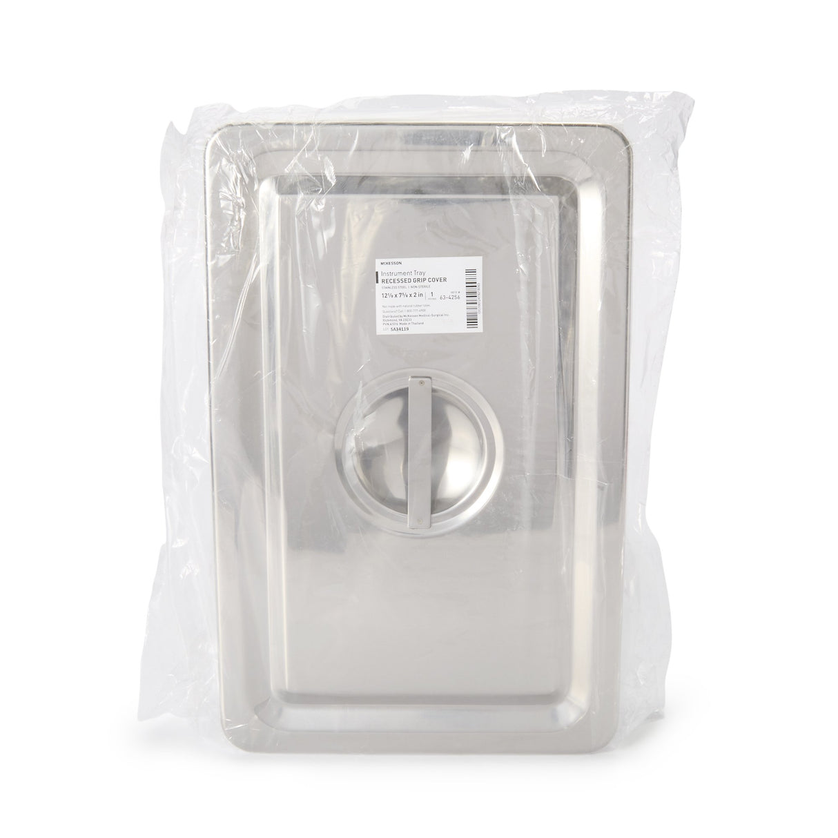 Instrument Tray McKesson Stainless Steel with Recessed Grip Cover - BeHope