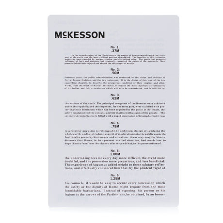 Vision Screening Card McKesson 12 Inch Distance Acuity Test - BeHope