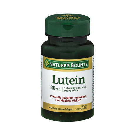 Eye Vitamin Supplement Nature's Bounty® Lutein 20 mg Strength Softgel 40 per Bottle - BeHope