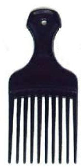 Hair Pick Dawn Mist® 2-1/4 Inch Black Plastic - BeHope