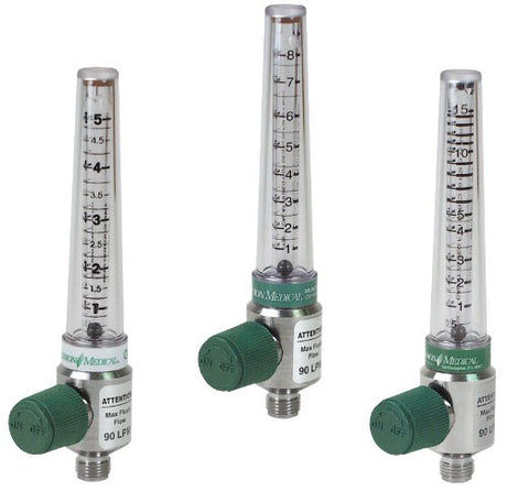 Chrome Flowmeter 0 to 15 LPM Increment - BeHope