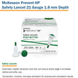 Safety Lancet McKesson Prevent® HP 21 Gauge Retractable Push Button Activation Finger - BeHope