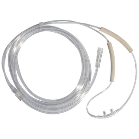Nasal Cannula with Ear Cushion Adult Curved Prongs 7 Foot Tubing - BeHope