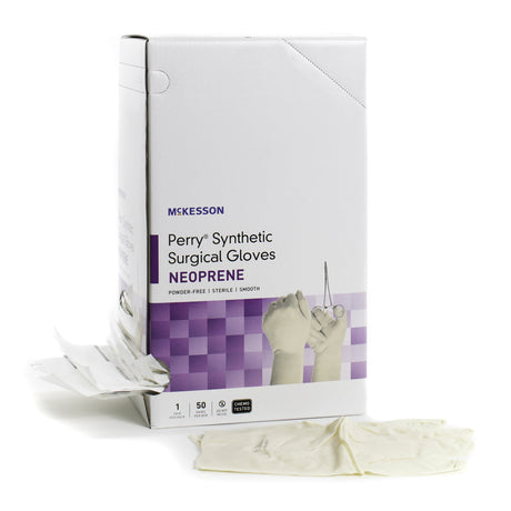 Mckesson Perry® Synthetic Neoprene Surgical Gloves Sterile Powder-Free Chemo Tested SureFit™ - BeHope