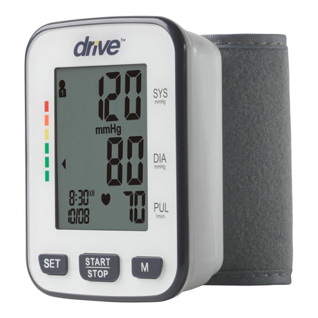 Home Automatic Digital Blood Pressure Monitor Drive™ Medium Cuff Cloth Fabric Cuff 13 - 22 cm Wrist - BeHope
