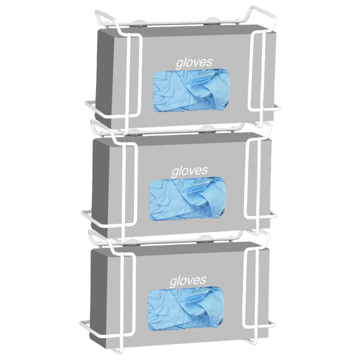 Horizontal Mounted Triple Glove Box Dispenser Side-Slide System - BeHope