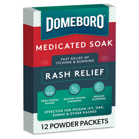 Domeboro® Medicated Soak Powder for Rash Itch Relief - BeHope