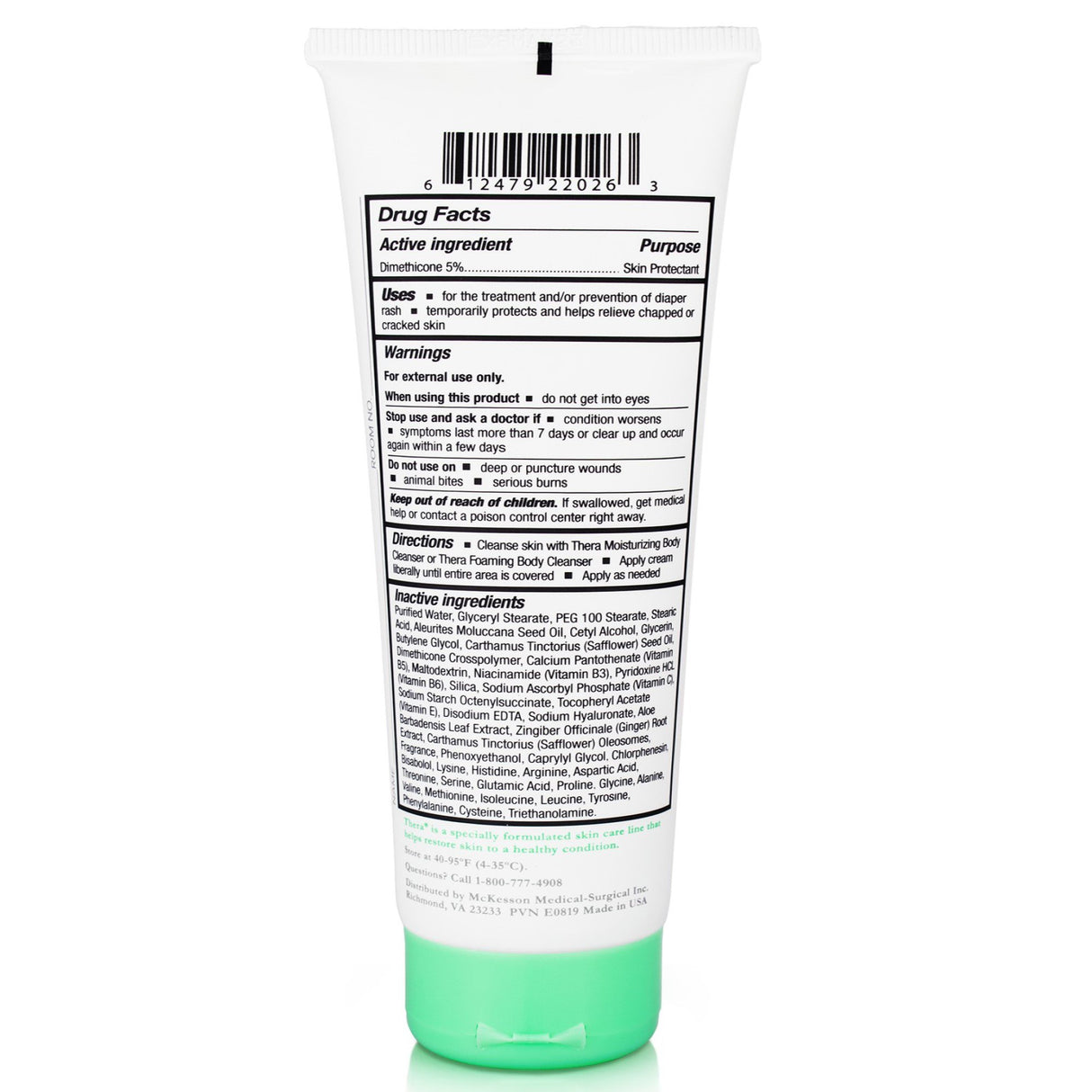 Skin Protectant Thera® Dimethicone Body Shield 4 oz. Tube Scented Cream - BeHope