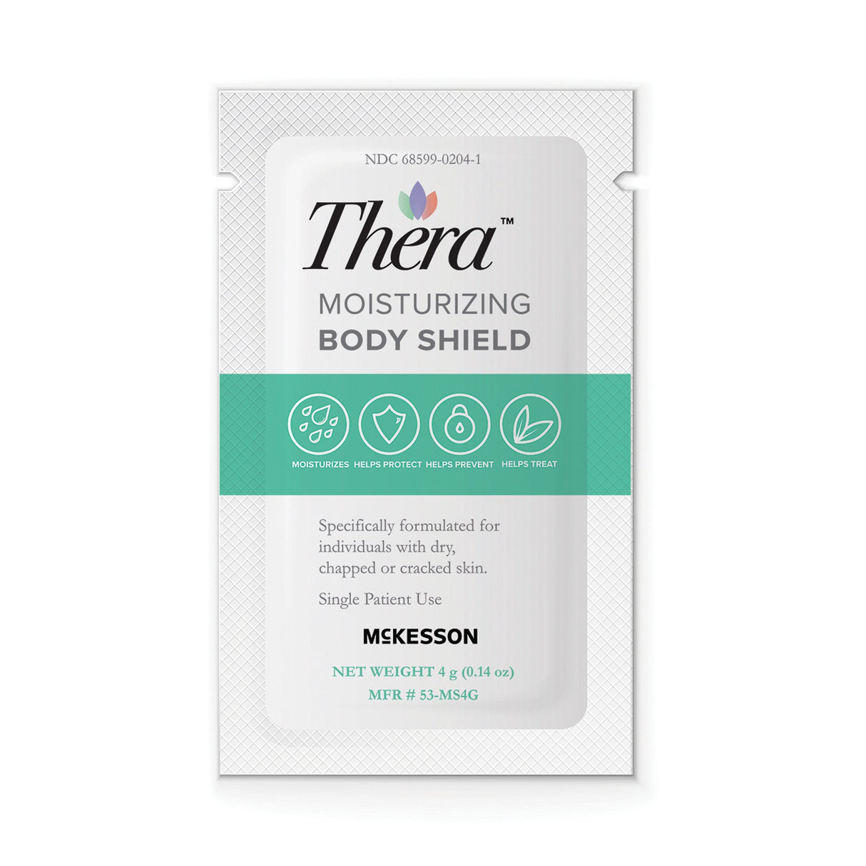 Skin Protectant Thera® Moisturizing Body Shield 4 Gram Individual Packet Scented Cream - BeHope