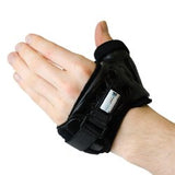 Hand Brace with Thumb Spica FastForm® HTSO PolyTrexX™ Polymer / DermaWick™ Left or Right Hand Black Medium / Large - BeHope