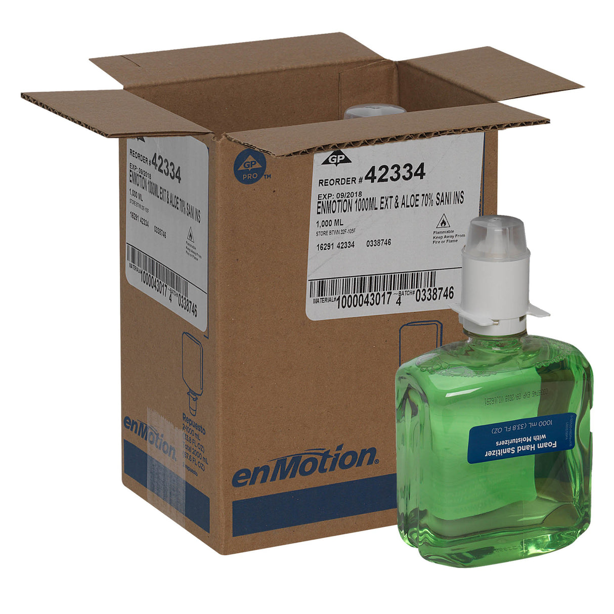 Hand Sanitizer enMotion® Gen2 1,000 mL Ethyl Alcohol Foaming Dispenser Refill Bottle - BeHope