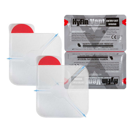 Chest Wound Seal HyfinÂ® Vent 6 X 6 Inch 2 per Pack NonSterile - BeHope