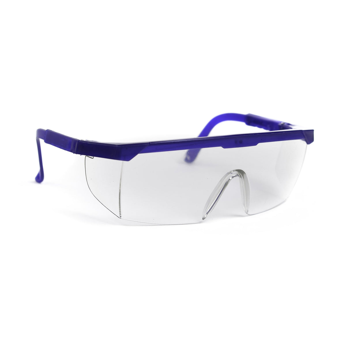 Eye Shield McKesson Side Shield Clear Tint Plastic Film Lens Blue / Clear Frame Over Ear One Size Fits Most - BeHope