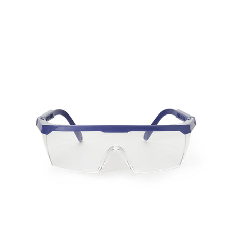 Eye Shield McKesson Side Shield Clear Tint Plastic Film Lens Blue / Clear Frame Over Ear One Size Fits Most - BeHope