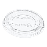 Souffle Cup Lid Dart® Solo® For Medium Sized Souffle Cups Clear Plastic Disposable - BeHope