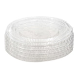 Souffle Cup Lid Dart® Solo® For Medium Sized Souffle Cups Clear Plastic Disposable - BeHope