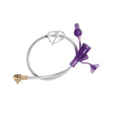 Right Angle Connector with Y-Port Adapter ENFit® 12 Inch, Clear - BeHope