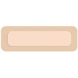 Thin Foam Dressing FoamLiteâ„¢ 2 X 4-4/5 Inch With Border Film Backing Silicone Adhesive Rectangle Sterile - BeHope
