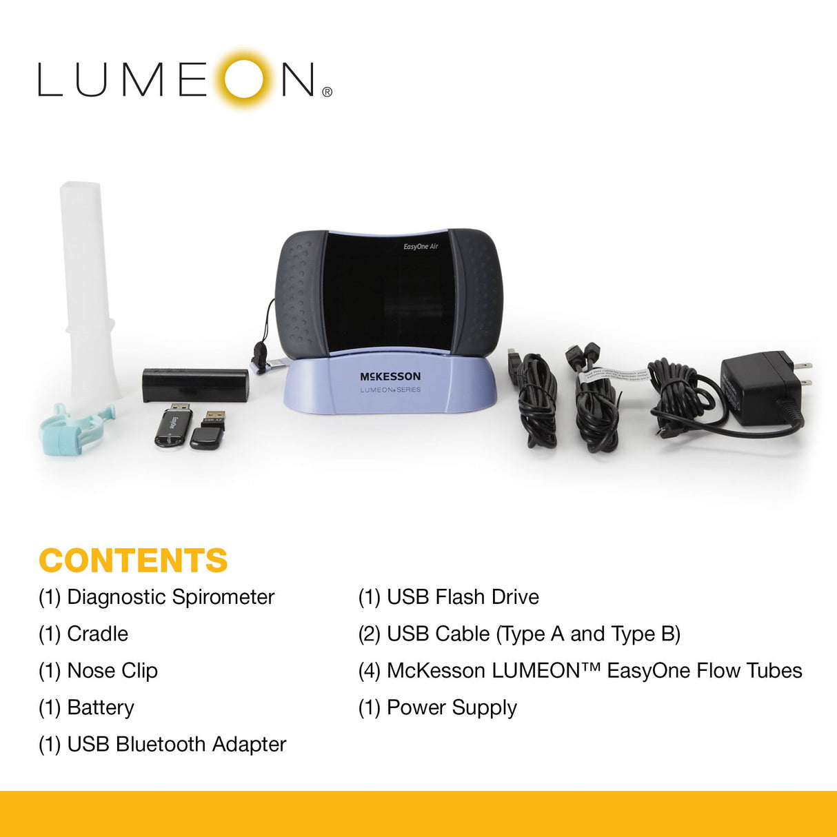 Mckesson Lumeon™ Easyone Air Portable Point of Care Spirometer System - BeHope