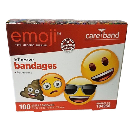 Adhesive Strip emojiâ„¢ Plastic Kid Design (Emojis) 3/4 X 3 Inch Sterile - BeHope
