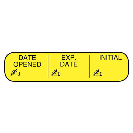 Apothecary Products® Pre-printed Auxiliary Label Date Opened Expiration Date - BeHope