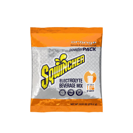 Oral Electrolyte Solution Sqwincher® Powder Pack® Orange Flavor 9.53 oz. - BeHope