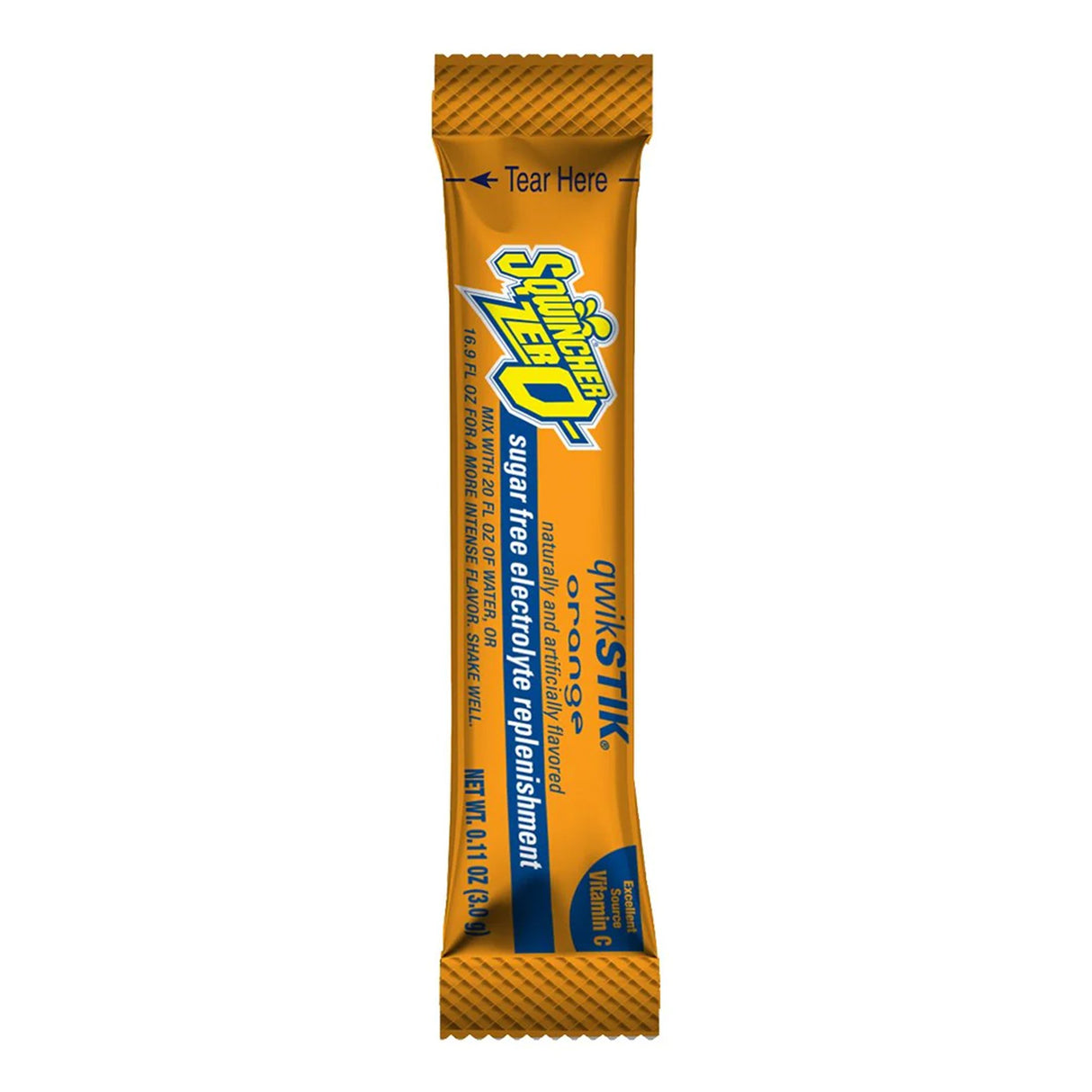 Oral Electrolyte Solution Sqwincher® Quik Stik® Zero Orange Flavor 0.11 oz. - BeHope