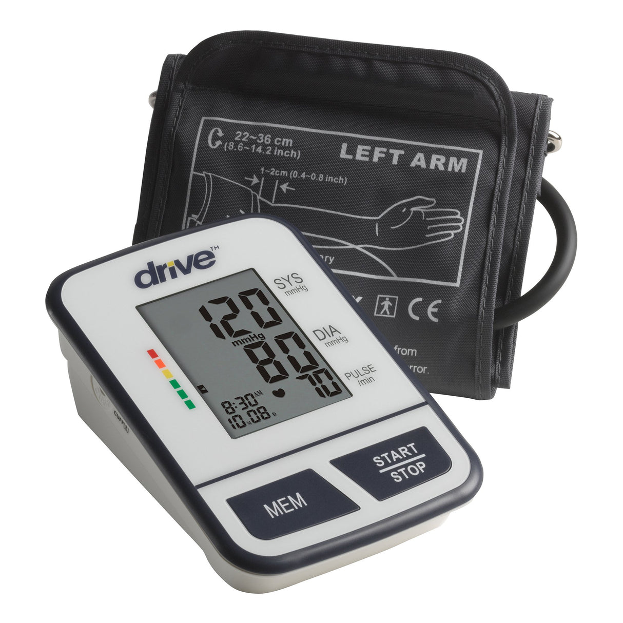 Drive™ Automatic Digital Arm Blood Pressure Monitor Easy-to-Read Screen - BeHope