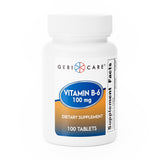 Vitamin Supplement Geri-Care® Vitamin B6 100 mg Strength Tablet 100 per Bottle - BeHope