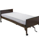 Bed Sheet Drive Medical Fitted 36 X 80 X 6 Inch White Cotton / Polyester Reusable - BeHope