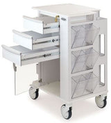 Insight Phlebotomy Cart Aluminum / Polyethylene Frame - BeHope